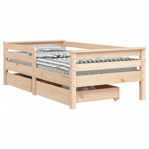vidaXL Estructura de cama para ni&ntilde;os con cajones madera pino 70x140 cm