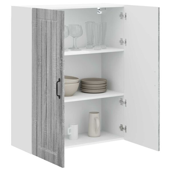 vidaXL Mueble de Cocina Gris Sonoma 80 x 31 x 100 cm