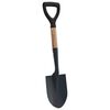 vidaXL Pala Negro 68,5 cm Acero Con Recubrimiento y Madera S&oacute;lida