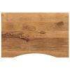 vidaXL Tablero de escritorio con curva madera mango rugosa 80x60x2,5cm