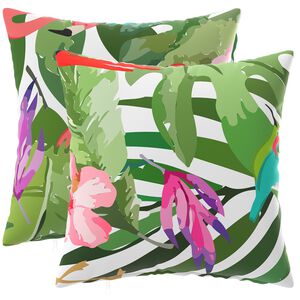 vidaXL Funda de almohada 2 pcs HEERLEN Multicolor 30 x 30 cm Poli&eacute;ster