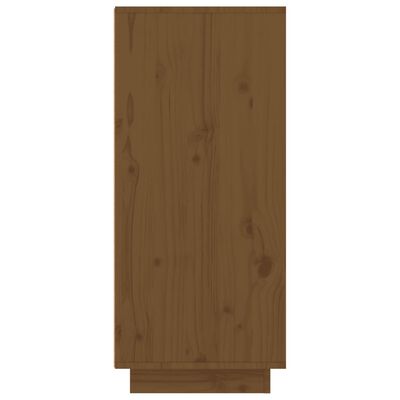 vidaXL Armario zapatero madera maciza de pino marrón miel 60x35x80 cm