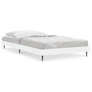 vidaXL Estructura de cama madera de ingenier&iacute;a blanca 90x190 cm