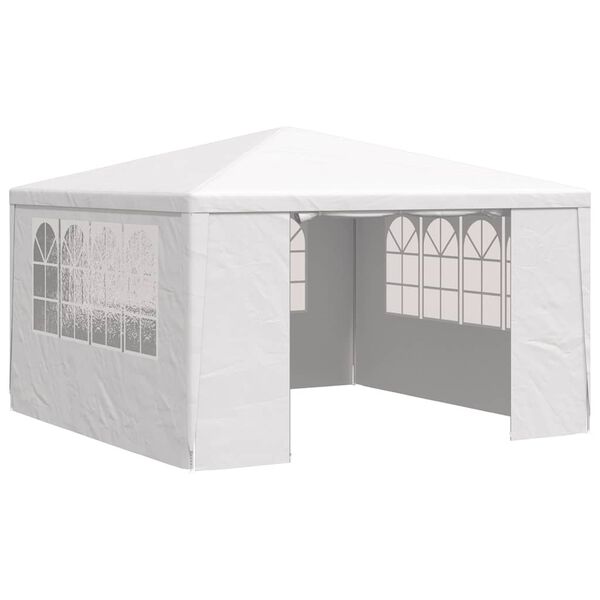 vidaXL Carpa profesional para fiestas con paredes blanco 90 g/m² 4x4 m
