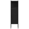 vidaXL Juego de muebles de ba&ntilde;o 4 pcs Roble Negro Madera contrachapada