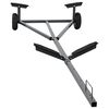 vidaXL Remolque para barcos Plateado 302 x 107 x 42 cm Acero