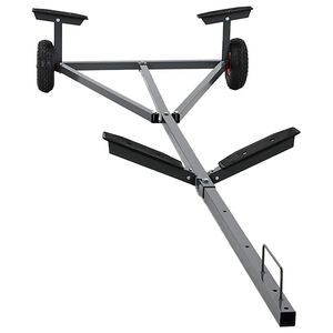 vidaXL Remolque para barcos Plateado 302 x 107 x 42 cm Acero