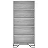 vidaXL Estanter&iacute;a madera de ingenier&iacute;a color gris Sonoma 80x31x169 cm