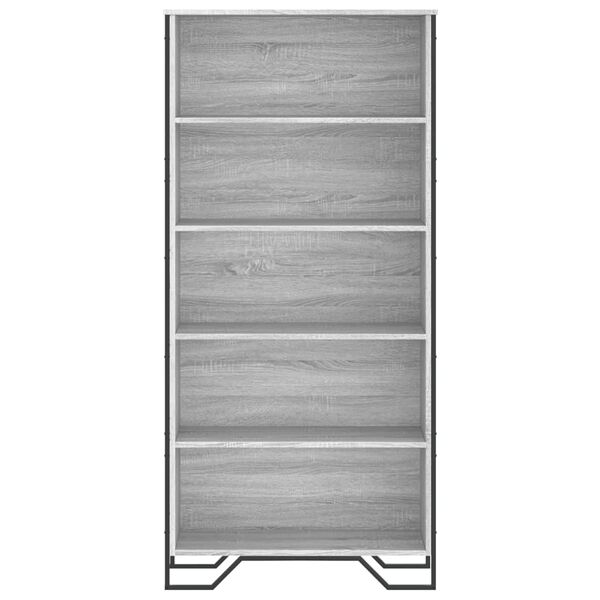 vidaXL Estanter&iacute;a madera de ingenier&iacute;a color gris Sonoma 80x31x169 cm