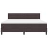 vidaXL Cama tipo Box Spring con LED Marr&oacute;n Oscuro 180 x 200 cm tela
