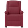 vidaXL Sill&oacute;n reclinable de cuero sint&eacute;tico rojo tinto