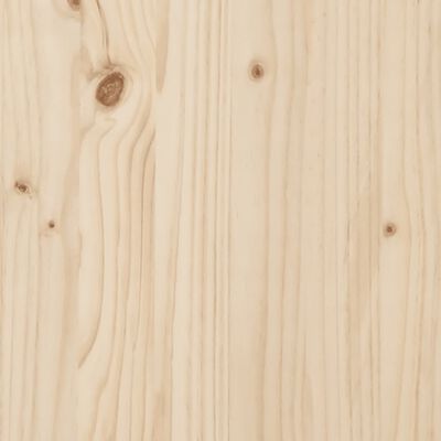 vidaXL Jardinera de madera maciza de pino 70x70x70 cm