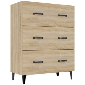 vidaXL Aparador de madera de ingenier&iacute;a roble Sonoma 69,5x34x90 cm