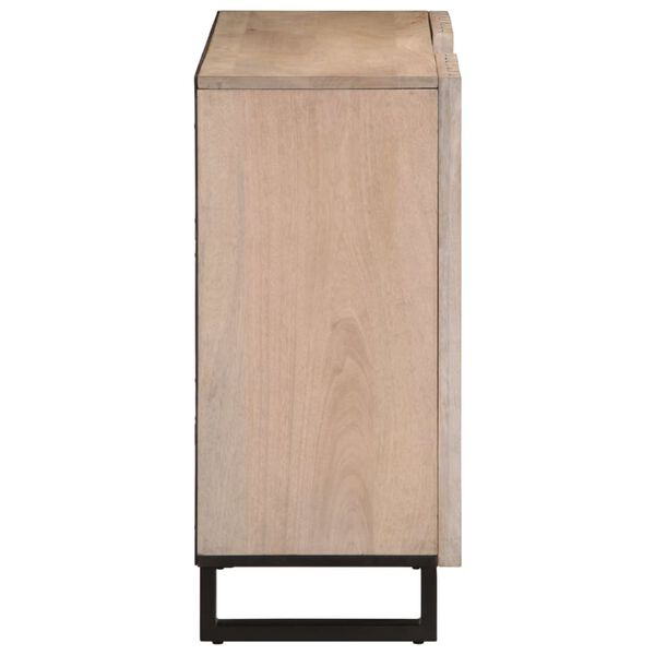 vidaXL Aparador de madera maciza de mango 90x34x75 cm