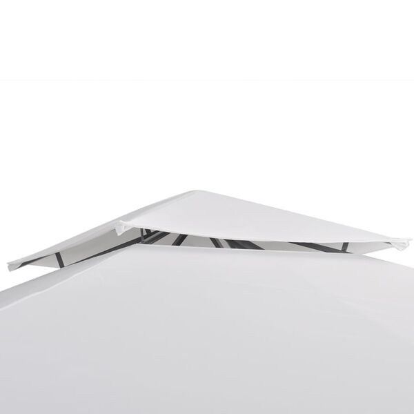 vidaXL Marquesina de jardín 3x3 m blanca
