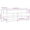 vidaXL Banco zapatero madera de ingenier&iacute;a marr&oacute;n roble 100x42,5x50 cm