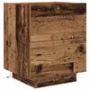 vidaXL Armario de Noche con caj&oacute;n 2 pcs Madera vieja 45 x 40 x 55 cm