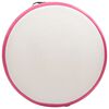 vidaXL Esterilla inflable de gimnasia y bomba PVC rosa 100x100x15 cm