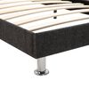 vidaXL Cama con colch&oacute;n tela gris oscuro 180x200 cm