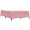 vidaXL Estructura de cama con colch&oacute;n Rosa 160 x 200 cm tela
