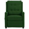 vidaXL Sill&oacute;n de masaje elevable tela verde oscuro