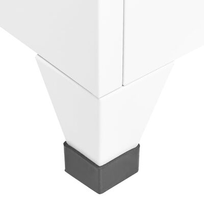 vidaXL Taquilla de acero blanco 38x40x180 cm