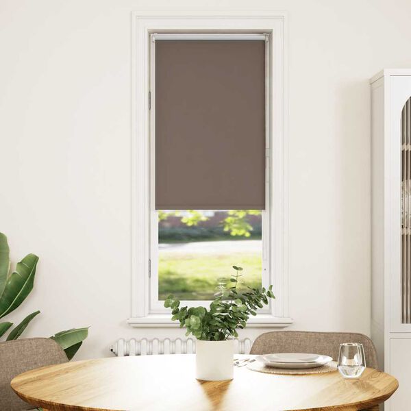 vidaXL Estor Enrollable Opaco Color Caf&eacute; 50x130 cm Tela Ancho 45,7cm