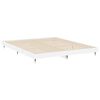 vidaXL Estructura de cama madera de ingeniería blanco brillo 180x200cm