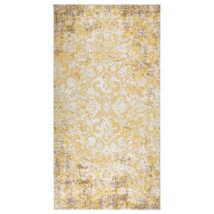 vidaXL Alfombra de exterior tejido plano amarilla 80x150 cm