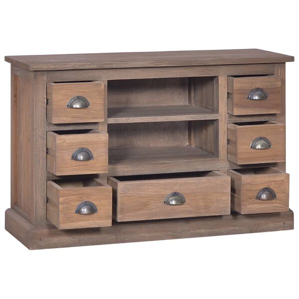 vidaXL Aparador de madera maciza de teca 90x30x58 cm