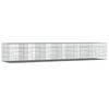 vidaXL Jaula para conejos 6 paneles hierro galvanizado 327x79x54 cm