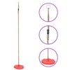 vidaXL Columpio de placa rojo 200 cm