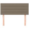 vidaXL Cabecero de tela gris taupe 80x5x78/88 cm