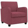 vidaXL Sill&oacute;n Rojo vino Tela