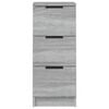 vidaXL Aparadores 2 uds madera contrachapada gris Sonoma 30x30x70 cm