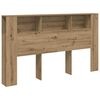 vidaXL Cabecero armario madera roble artisian 180x18,5x102,5 cm