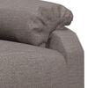 vidaXL Sill&oacute;n reclinable el&eacute;ctrico tela gris taup&eacute;