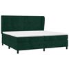 vidaXL Cama box spring con colch&oacute;n terciopelo verde oscuro 200x200 cm