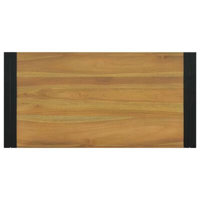 vidaXL Armario de baño madera maciza de teca 90x45x35 cm
