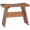 vidaXL Taburete Natural 40 x 25 x 31 cm Madera de Caoba
