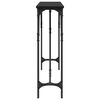 vidaXL Mesa Consola Roble negro 140 x 23 x 75 cm