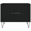 vidaXL Mesa de centro madera contrachapada negro 50x50x40 cm
