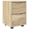 vidaXL Mesa de Noche Roble Sonoma 30,5 x 30 x 43 cm