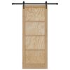 vidaXL Puerta Corredera ORKDAL Marr&oacute;n 83 x 211 cm