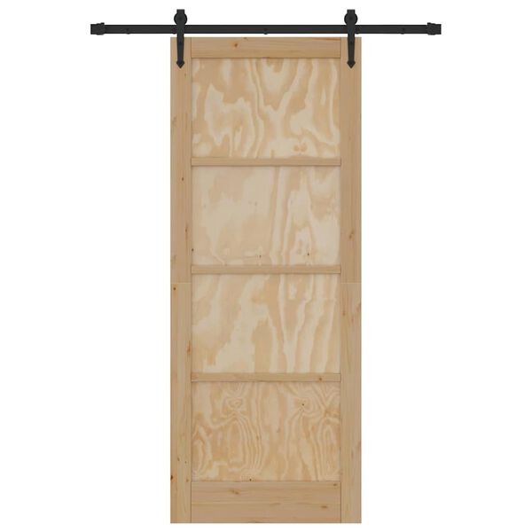 vidaXL Puerta Corredera ORKDAL Marr&oacute;n 83 x 211 cm
