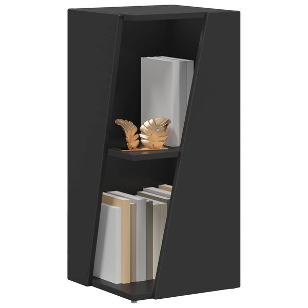 vidaXL Estante lateral Negro 33 x 32 x 70,5 cm Madera de ingenier&iacute;a