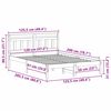vidaXL Estructura de cama Marr&oacute;n 120 x 200 cm Madera de pino macizo