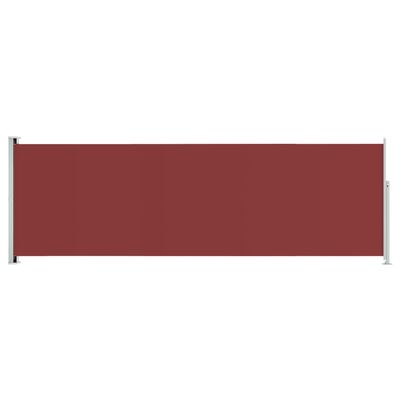 vidaXL Toldo lateral retráctil de jardín rojo 200x600 cm