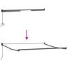 vidaXL Toldo retr&aacute;ctil manual burdeos 300x250 cm