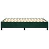 vidaXL Estructura Estructura de cama con somier terciopelo verde oscuro 120x200 cm